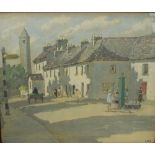 Letitia Marion Hamilton (Irish 1878-1964) - The Round Tower, Clondalkin, coloured print, with