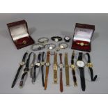 Cased ladies 9ct Rotary cocktail watch with papers, together with a further ladies 9ct Accurist