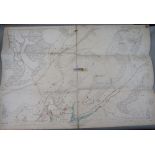 A collection of late 19th century and early 20th century large scale ordnance survey maps, many of