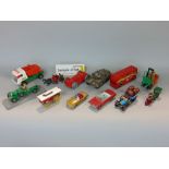 Collection of unboxed model vehicles by Corgi, Dinky, Huskey, Lesney, Matchbox, etc, including Corgi