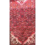 Hand woven Persian Hammadan runner, traditional design, 190 x 90cm