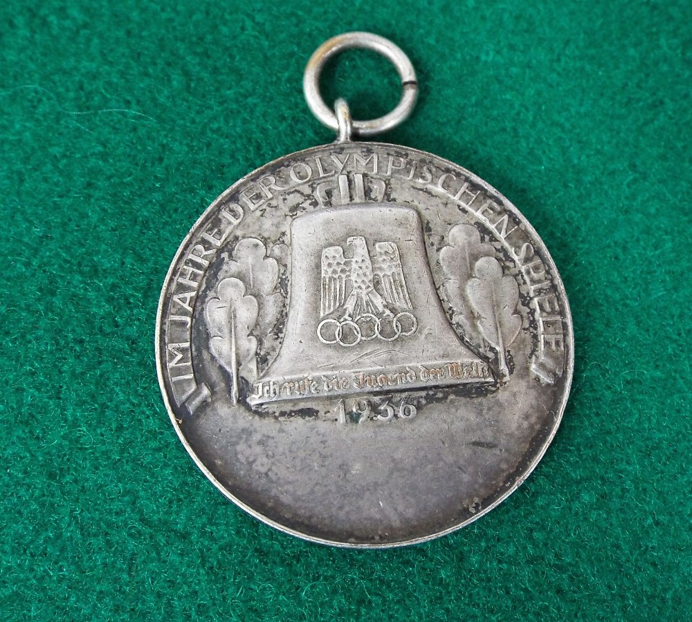 1936 Olympics medallion - Schutzen-Verein Zeven (protect society zeven)