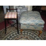 A collection of miscellaneous furniture to include an inlaid Edwardian occasional table, one other