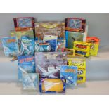Collection of boxed model aircraft including three Aviation Archive models Douglas DC-3, The