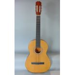 Spanish acoustic guitar by BM, 102 cm long with case