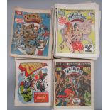 An extensive collection of 2000 AD comics including early 1977 edition, and a 1986 souvenir edition,