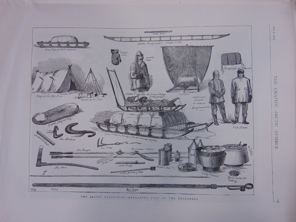 The Graphic Arctic Expedition issue of 1876, (incomplete), together with The Illustrated London - Image 4 of 6