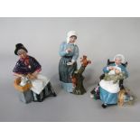 Three Royal Doulton figures Nanny HN221, New Companions HN2770 and Good Friends HN2783 (3)