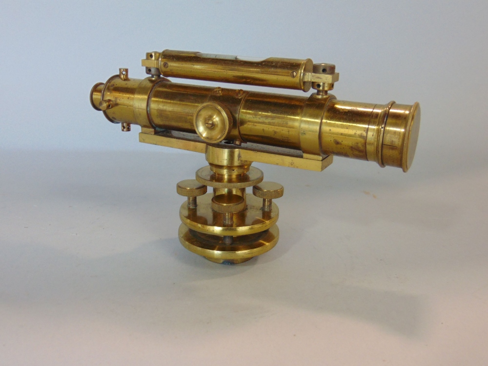 Elliot & Sons of 56 Strand London lacquered brass cased Theodolite and stand, ex Philips lot 220 - Image 2 of 3