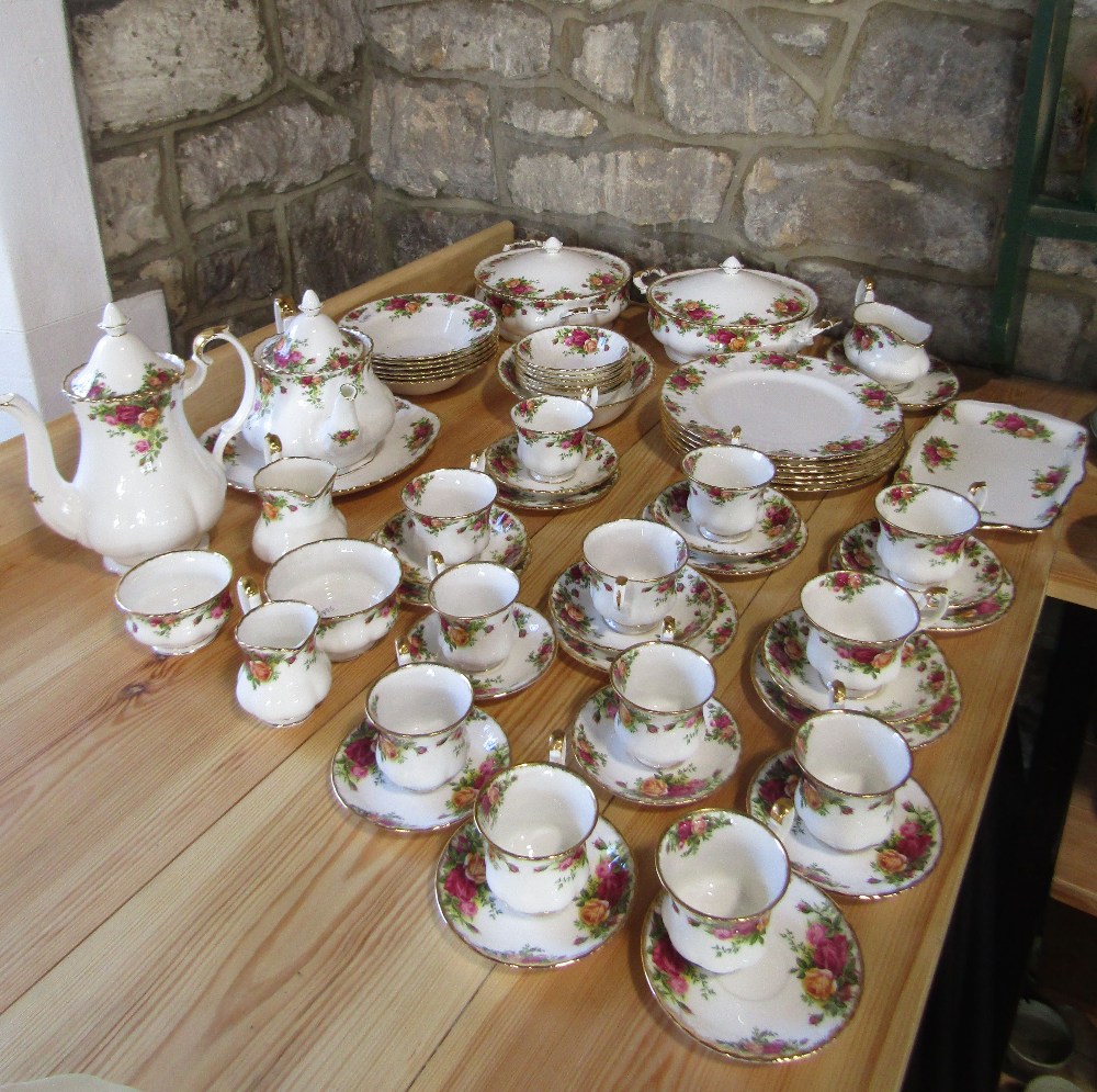 A quantity of Royal Albert Old Country Roses pattern wares comprising a pair of tureens and - Image 2 of 2