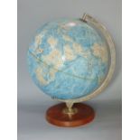 Philips Stereo relief terrestrial globe, 38cm high