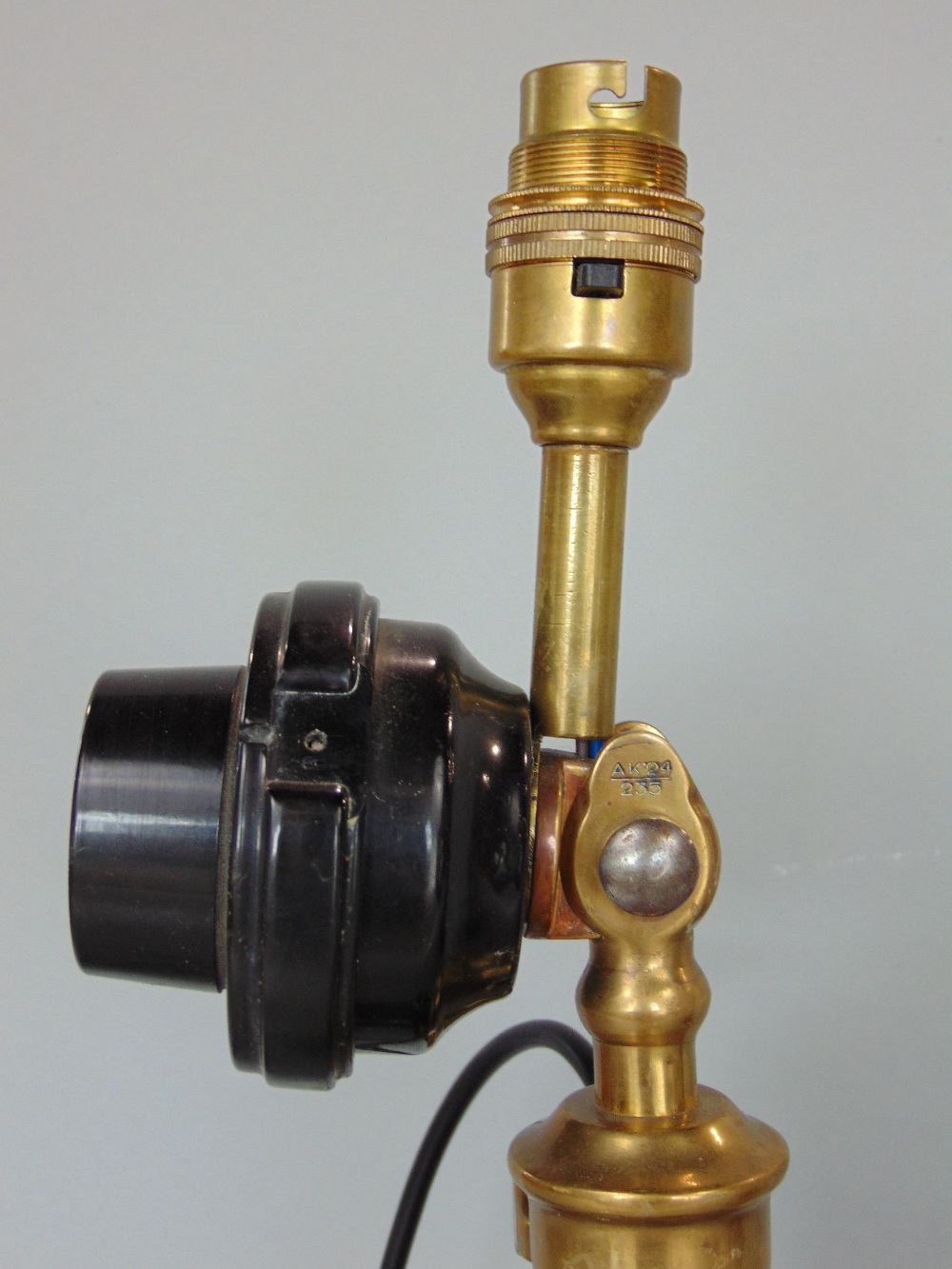 Pair of novelty table lamps formed from a pair of candlestick telephones, 39cm high (2) - Image 2 of 2