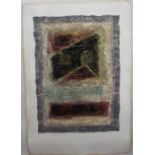 D Daleworth (?) (20th century abstract school) - Insignia I and II, etching with mixed media on