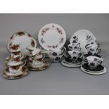 A collection of Royal Albert Old Country Roses pattern teawares comprising milk jug, sugar bowl,