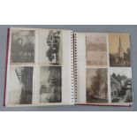 An album containing a collection of early 20th century postcards of the local area - Dursley, Cam,