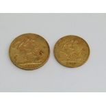 Sovereign and a half sovereign, each dated 1912 (2)