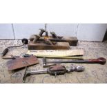 A small quantity of vintage carpentry related hand tools