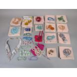 Collection of Lola Rose beaded costume jewellery, mostly in original pouches (large boxful)