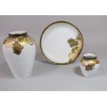 A collection of three pieces of Rosenthal Classic Rose pattern wares comprising a vase 25 cm tall,