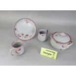 A collection of Denby Stonewares with leaf decoration including a pair of storage jars and covers,