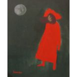 Mary Fedden (1950 - 2012, British) - 'Girl in Red', signed and dated 1983, inscribed verso,