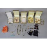 Collection of costume jewellery to include a selection of gold plated silver Veronese jewellery,