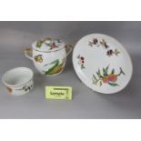 A collection of Royal Worcester Evesham pattern oven to table wares including oval serving dishes,