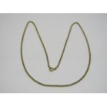 9ct belcher link necklace, 9.1g