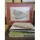 Hogarth The Complete Engravings, Thames & Hudson, SS Great Britain by A Ball and D Wright together