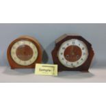 Twelve various vintage mantel clocks, mainly napoleon hat examples to include a gingerbread clock