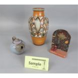 A quantity of studio pottery wares including bowls, vases, tea wares, etc, (a collection)