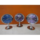 Three Westclox Big Ben repeater alarm clocks upon tulip bases (3)