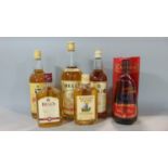 A collection of Whiskey including Bells Old Scotch Whiskey, 40 fl oz, 70%, White Horse Whiskey, 26