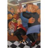 Beryl Cook (1926-2008) - 'Shall We Dance', signed, limited 29/650 colour lithograph, 51 x 37cm,