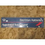 an illuminated British Airways sign, 95cm long