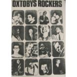 David Oxtoby (B.1938) - 'Oxtoby's Rockers', black and white print, 87 x 60cm, unframed and rolled