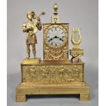 An exceptional quality 19th century French ormolu figural mantle clock by Brocot of Paris