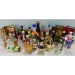 A collection of miniature spirits (over 30)
