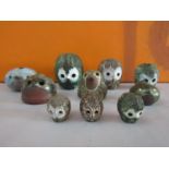 Briglin Pottery - A collection of novelty figures and money boxes in the form of birds (10)