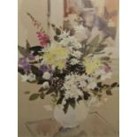 John Yardley (B.1943) - 'Flower In A Large White Jug', signed, limited /850 lithograph print, 63 x