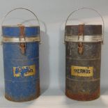 Two vintage Thermos field cannisters