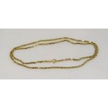 9ct chain link necklace, 76cm long approx, 24.7g