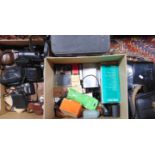 A large quantity of miscellaneous photographic equipment by Ensign, Canon and others, together