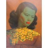Vladimir Tretchikoff (1913-2006) - 'The Chinese Girl', coloured print, Frost & Reed label verso,