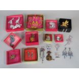 Collection of Butler & Wilson novelty costume jewellery on an animal related theme including