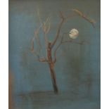 John Skelton (1923-1999) - Study of a tree in moonlight, signed and dated 1961, oil on canvas laid