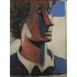 Hugh Mackinnon (B.1925) - 'Bust Portrait of David Greysmith', (art collector and author) signed