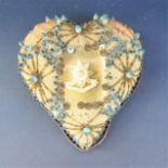 WWI sweetheart shaped cushion