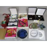 Large collection of colourful and contemporary costume jewellery, brands including Gail Klevan,