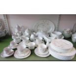 A collection of Wedgwood Campion dinner and tea wares including a tureen and cover, oval meat plate,
